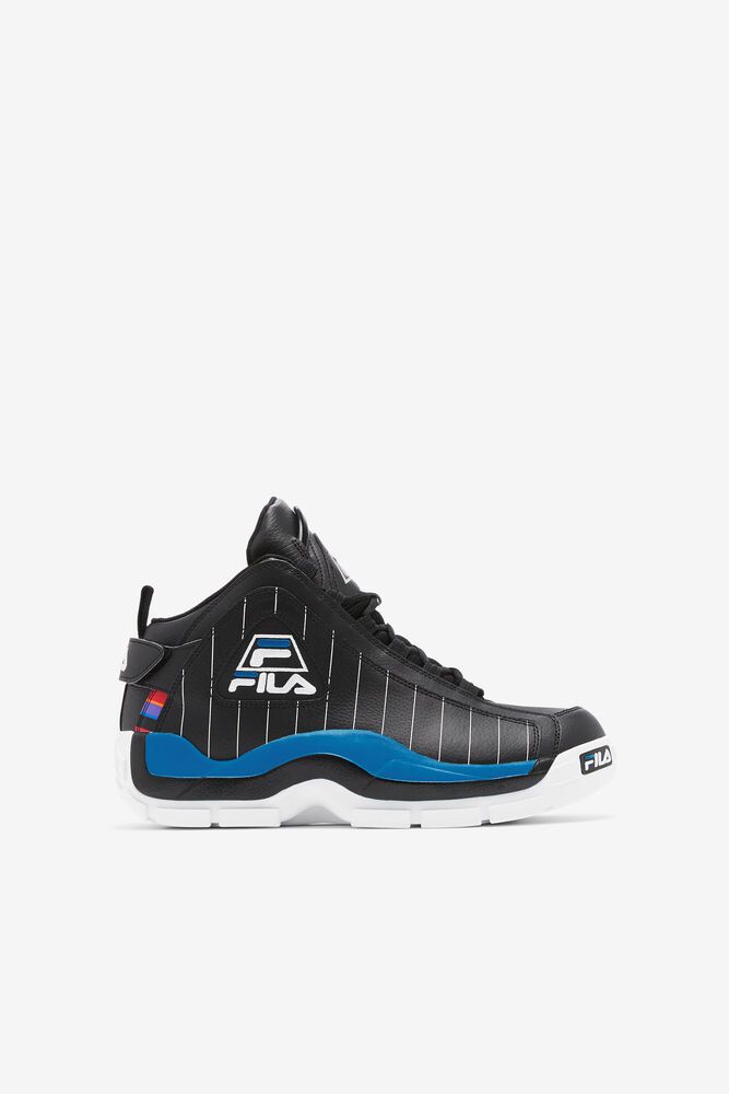 Fila Grant Hill 2 History Black Sneakers Kids - NZ 67501-GLHS